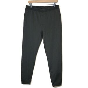 Theory Men Jogger Pant Ankle Zip Athleisure Classic Black Size S